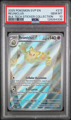Reuniclus 212 Promo Black Bolt Pokemon Card English Edition psa 10 - Image 1
