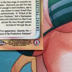 2000 Topps Chrome Charizard #06 Series 1 Pokemon T.V. TCG Card Spectra Finish - Image 5