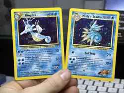 Misty's Seadra 9/132 Gym 2000 Kingdra 8/111 Neo Vintage Pokemon Card Lot WOTC - Image 1