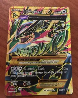 Pokemon JUMBO/Oversized Card Mega M Rayquaza EX Full Art XY 98/98 - Image 1