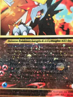 Pokemon Card TCG Entei 34 Reverse Holo Promo Black Star Movie Promo Swirl - Image 4