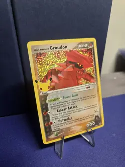 Team Magma's Groudon Holo Pokemon Celebrations Classic Collection TCG Card 9/95 - Image 2