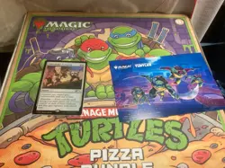 NYCC 2025 Magic The Gathering TMNT MTG Promo Card Pizza Box Lot Ninja Turtles - Image 1