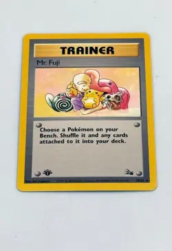 1st Edition Mr. Fuji Fossil Set Pokemon Card 1999 Trainer WOTC 58/62 - Image 1