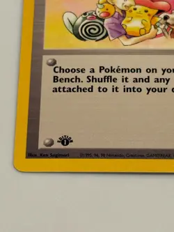 1st Edition Mr. Fuji Fossil Set Pokemon Card 1999 Trainer WOTC 58/62 - Image 3