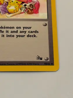 1st Edition Mr. Fuji Fossil Set Pokemon Card 1999 Trainer WOTC 58/62 - Image 4