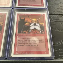 Lot of (4) Magic The Gathering Dwarven Warriors Revised Edition Creature Dwarves - Image 4