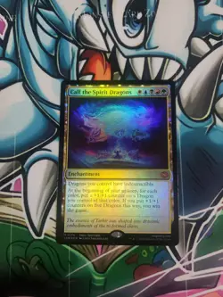 2025 Magic The Gathering Tarkir Dragonstorm Call The Spirit Dragons Foil #0174 - Image 1