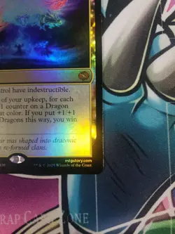 2025 Magic The Gathering Tarkir Dragonstorm Call The Spirit Dragons Foil #0174 - Image 4