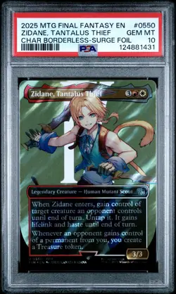 2025 MTG FINAL FANTASY #0550 ZIDANE, TANTALUS THIEF PSA 10 - Image 1