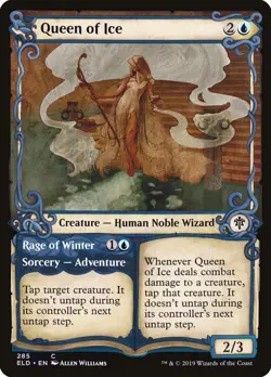 1x Queen of Ice Showcase ELD NM x1 Mtg Magic the Gathering Changie - Image 1