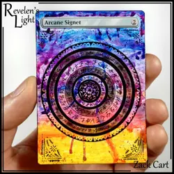 Arcane Signet Alter - Hand Painted MTG Altered Art - Magic the Gathering - Image 1