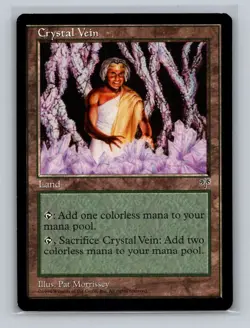 2x MTG Magic the Gathering Crystal Vein - Mirage - Land - Image 1
