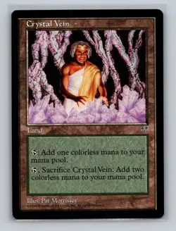 2x MTG Magic the Gathering Crystal Vein - Mirage - Land - Image 3