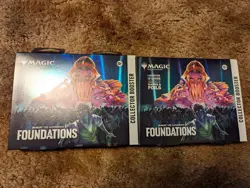 Magic the Gathering Foundations Omega Collectors Booster Pack x2 New Sealed MTG - Image 1