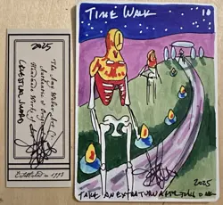 MTG ARTIST PROOF Spanish Celestial Sword Time Walk AP Sketch Art Amy WEBER Magic - Image 1