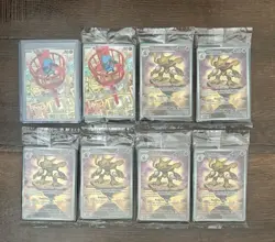 6x Alakazam (009) & 2x Riolu (010) Mega Evolution ETB Pokemon Card Promo Cards - Image 1