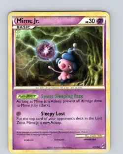 Pokemon TCG Mime Jr. HGSS Call Of Legends 47/95 Regular Uncommon Card LP - Image 1