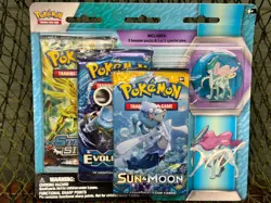 *SEALED* *SUICUNE* Pokemon TCG: Legendary Beast Pin Collection 3 Pack Blister - Image 1