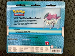 *SEALED* *SUICUNE* Pokemon TCG: Legendary Beast Pin Collection 3 Pack Blister - Image 4