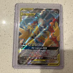 Pokemon TCG Moltres Zapdos Articuno GX Hidden Fates Holo Ultra Rare Card 66/68 - Image 1
