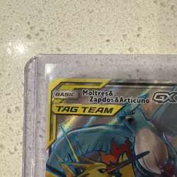 Pokemon TCG Moltres Zapdos Articuno GX Hidden Fates Holo Ultra Rare Card 66/68 - Image 4