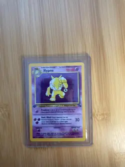 Pokemon 1st Edition Hypno Holo Rare Fossil 8/62 1999 WOTC English LP - Image 1