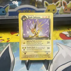 Dark Jolteon 38/82 Team Rocket NM-LP Pokemon TCG CCG Cards 2000 WOTC - Image 1