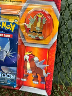 *SEALED* *ENTEI* Pokemon TCG: Legendary Beast Pin Collection 3 Pack Blister - Image 3