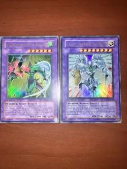 Elemental Hero Shining Flare Wingman EEN-036 Flame Wingman TLM-EN035 1st Gold - Image 2