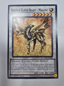 Golden Cloud Beast - Malong CYAC-EN082 Cyberstorm Access 1st Edition Yu-Gi-Oh - Image 1