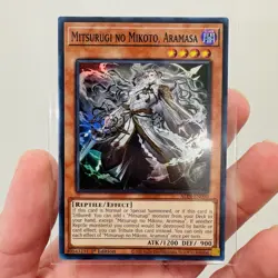 Yu-Gi-Oh TCG Mitsurugi No Mikoto, Aramasa ALIN-EN090 1St Edition NM - Image 1