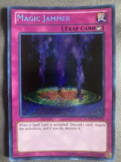 Yugioh - Magic Jammer LCYW-EN153 NM Unlimited Secret Rare - Image 1
