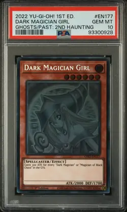 2022 YU-GI-OH! 1ST EDITION #EN177 DARK MAGICIAN GIRL PSA 10 - Image 1