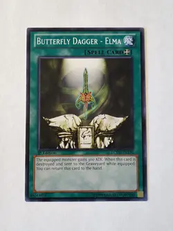Yugioh Butterfly Dagger - Elma LCYW-EN136 Common 1st Ed NM - Image 1