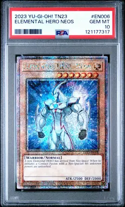 2023 YU-GI-OH! TN23-25TH ANV TIN: DUELING HEROES ELEMENTAL HERO NEOS PSA 10 - Image 1