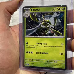 Pokemon Holo Foil Spidops - 009 Promo SV: Scarlet & Violet Promo Card LP+ TCG - Image 2