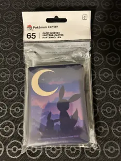 NEW - TCG Pokemon Center Exclusive Card Sleeves 65 Ct Eevee Umbreon Twilight - Image 1