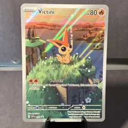 Pokemon TCG Victini 208 Sv: Scarlet & Violet Black Star Promo Card NM/M - Image 1