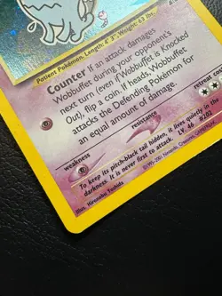 Wobuffet 16/75 Neo Discovery Holo Rare Pokemon TCG Vintage Card LP - Image 3