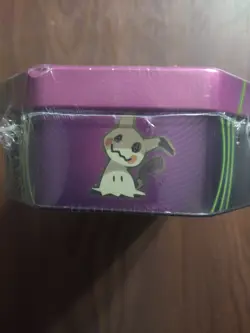 Pokemon TCG Tin mimikyu 3 Booster Packs Foil Card Exclusive Rare New Sealed - Image 3