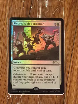 Magic The Gathering x TMNT NYCC 2025 Exclusive Promo Card. Unbreakable Formation - Image 1