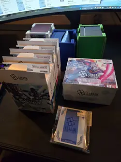 Gundam Card Game Bundle - Booster Box Is Sealed - Starter Decks Are Opened - Image 1