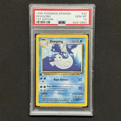 PSA 10 1st Edition Base Set Dewgong 25/102 1999 Pokemon WOTC VTG Card LOW POP 14 - Image 1