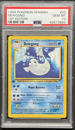 PSA 10 1st Edition Base Set Dewgong 25/102 1999 Pokemon WOTC VTG Card LOW POP 14 - Image 3