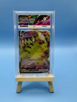 Ace 9 Pikachu CoroCoro Comics Promo 265/S-P JAPANESE Pokemon Card Graded Mint - Image 1
