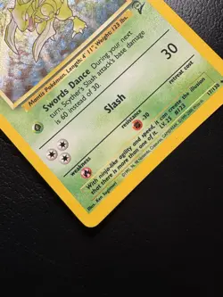 Pokemon Scyther Holo Rare Card 17/130 Base Set 2, WOTC Vintage LP - Image 3