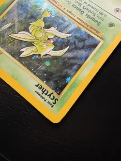 Pokemon Scyther Holo Rare Card 17/130 Base Set 2, WOTC Vintage LP - Image 4