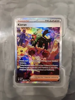 Pokemon TCG Kieran Holo Card Twilight Masquerade 218/167 Sv06 - Image 1