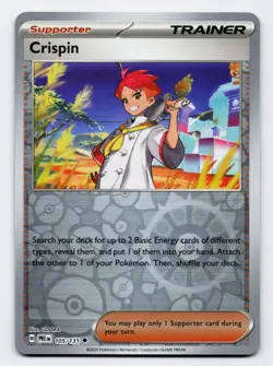 Crispin [105/131] SV: Prismatic Evolutions Reverse Holo [Pokemon Card English] - Image 1
